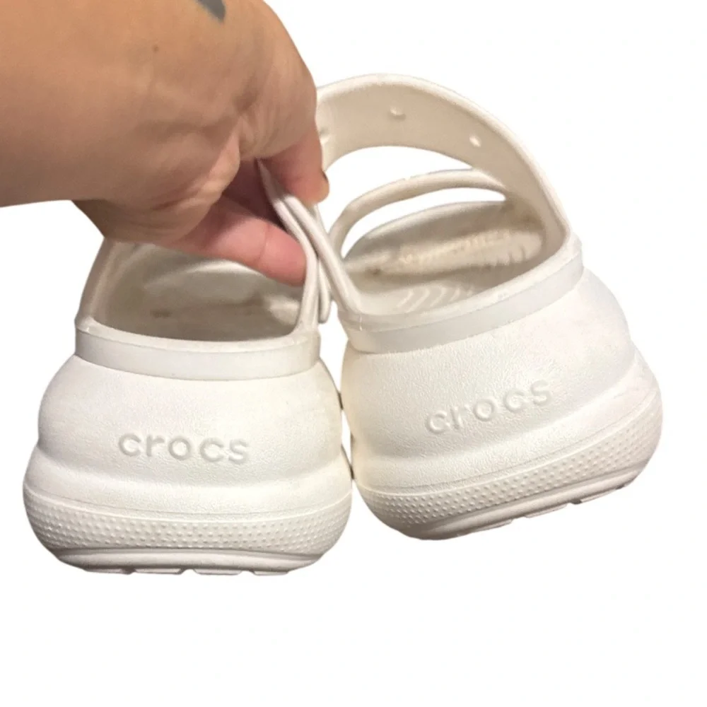 Skechers crush‎ platform sandals in white